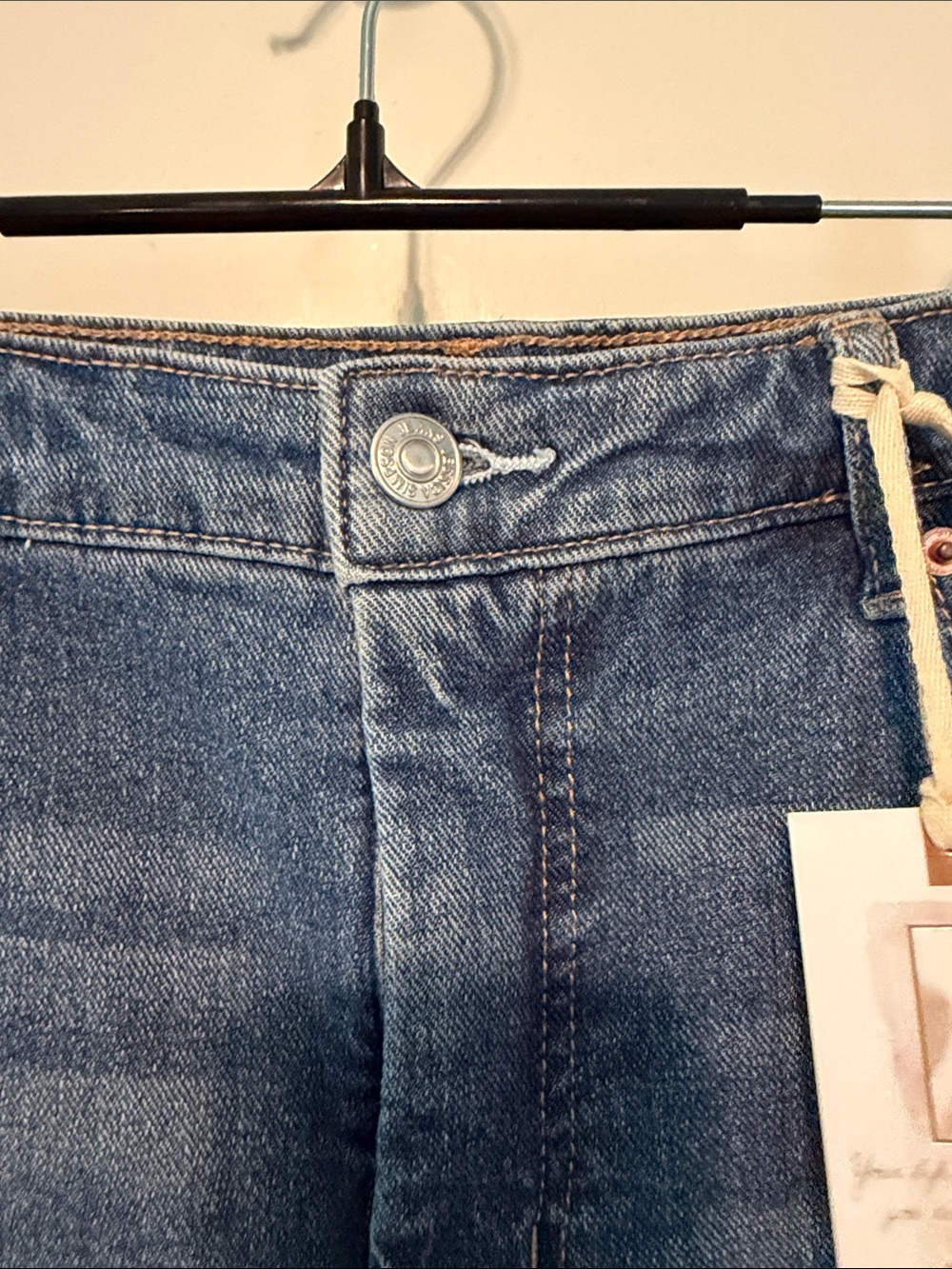 Jessica Simpson Spotlight High Rise Slim Straight Leg Classic Blue Denim Jeans - Picture 11 of 13